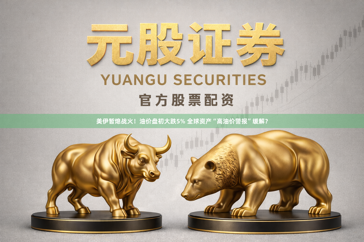 美伊暂熄战火！油价盘初大跌5% 全球资产“高油价警报”缓解？