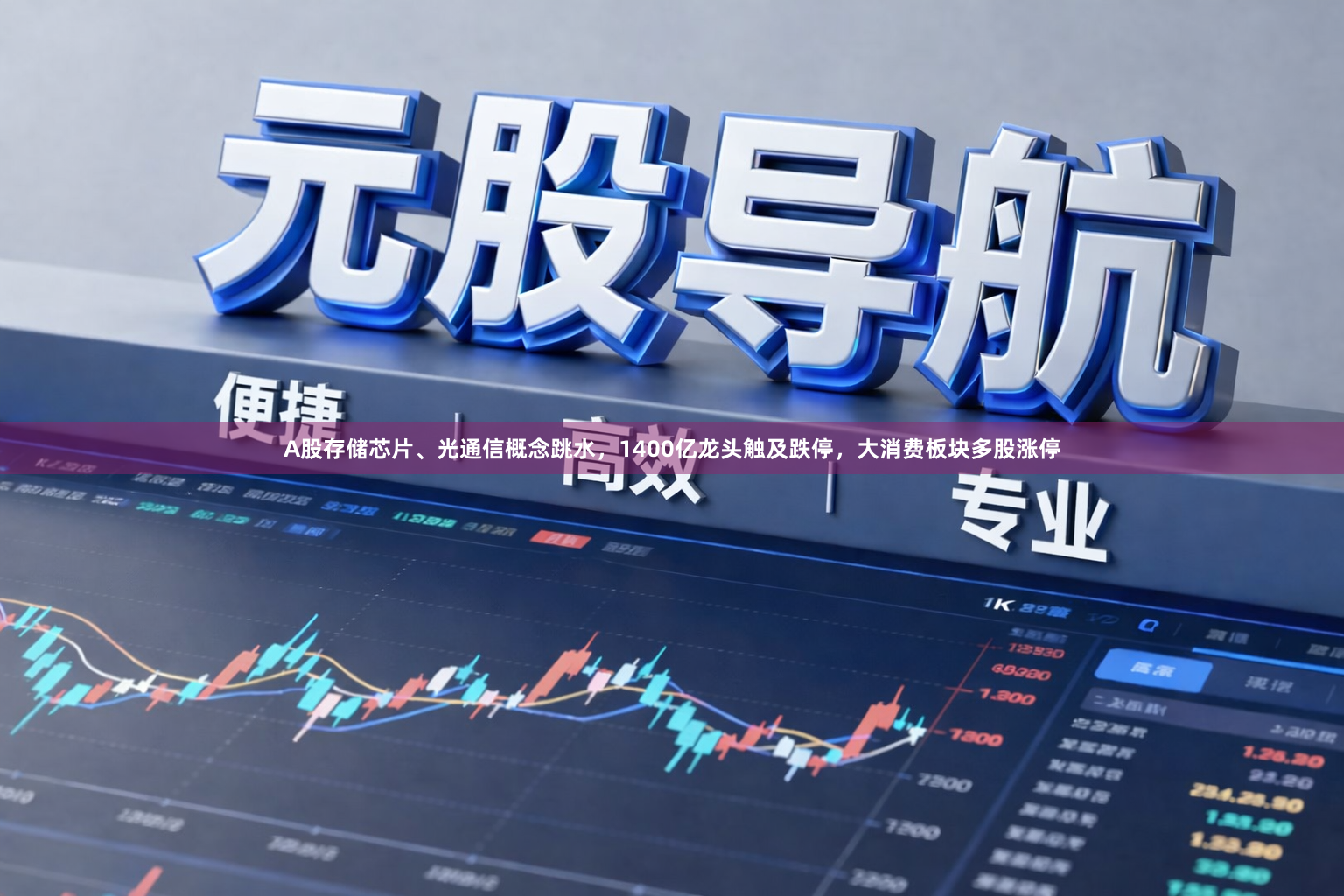 A股存储芯片、光通信概念跳水，1400亿龙头触及跌停，大消费板块多股涨停