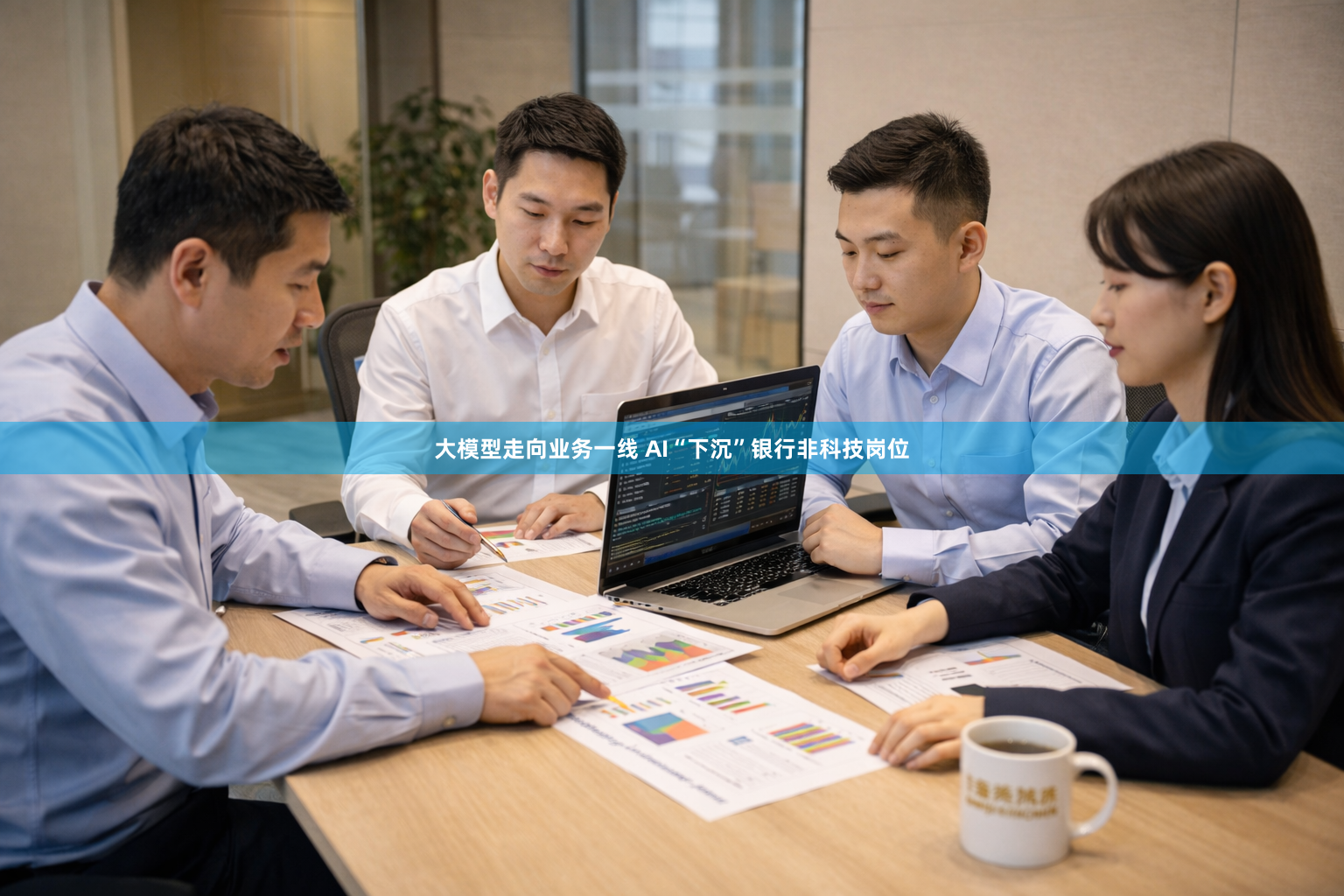 大模型走向业务一线 AI“下沉”银行非科技岗位